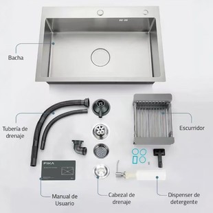 Kitchen 304 Stainless Steel Hand-brushed Thickened Single Water Package Large Single Vegetable Washing Basin Sink Single Large Supply Chain