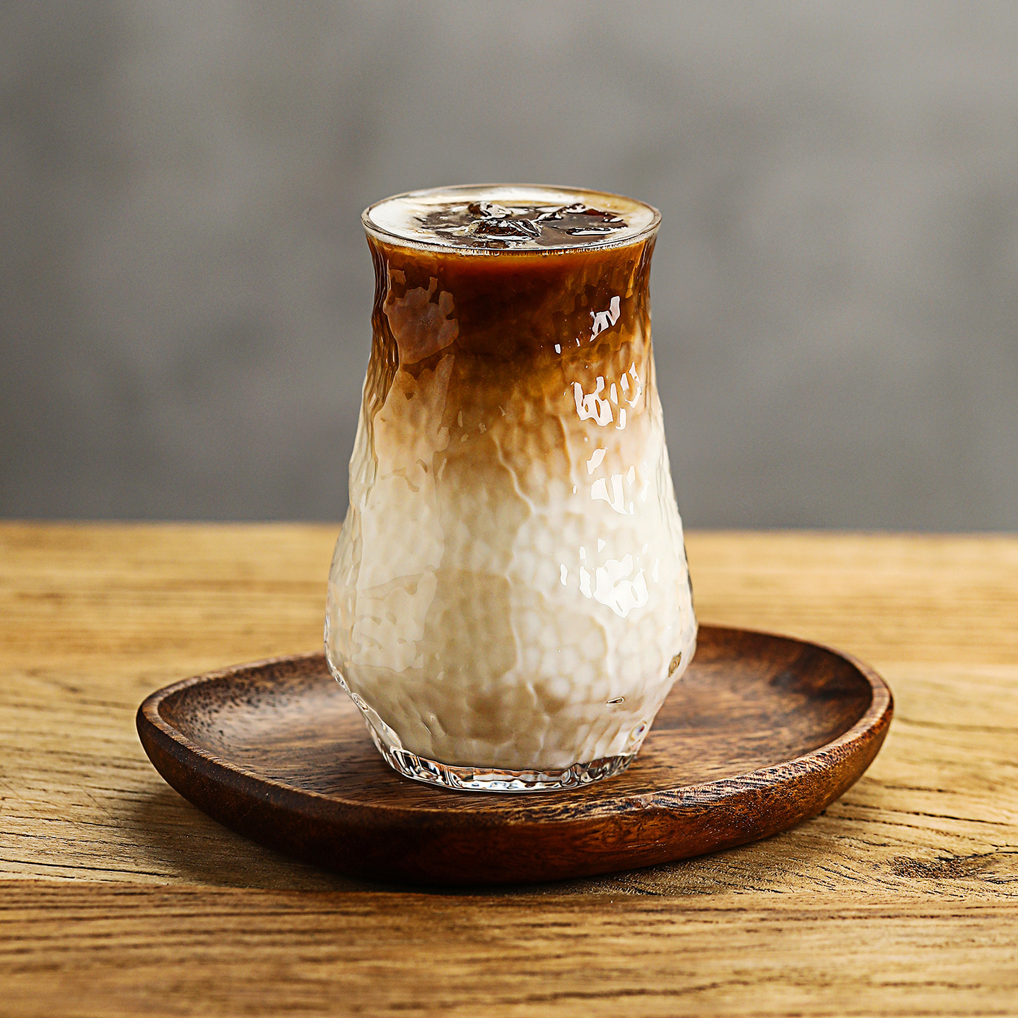 Taza de agua de vidrio en relieve hecha a mano, taza de café de hielo, taza de café americana, bebida creativa, jugo de fruta, té de leche, taza de burbujas