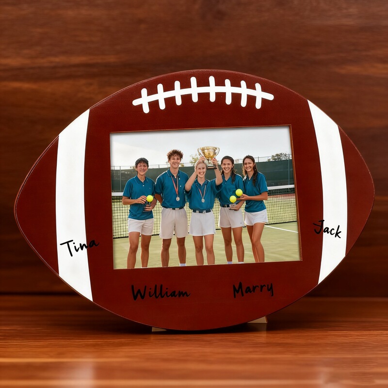 Wooden Ball-Themed Photo Frames, Sports-Themed Wooden Products, Desktop Ornaments, Player Commemorative Gifts, Wooden Products, Cross-Border Hot-Selling Items