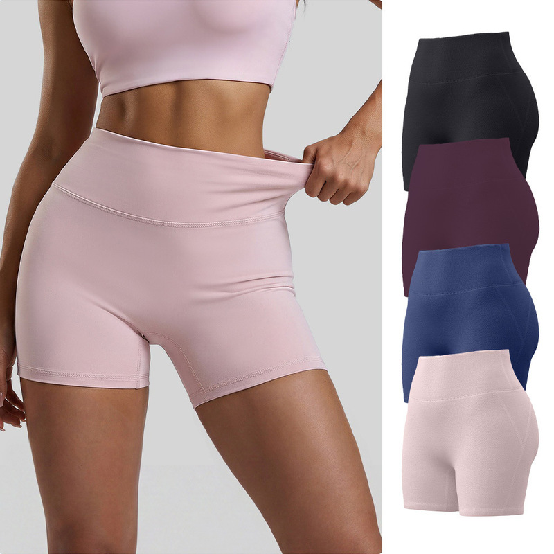 Professional yoga shorts for women, custom-made high-waisted, hip-lifting, black athletic shorts, European and American style, suitable for fitness, yoga, and cycling Professional yoga shorts for women, custom-made high-waisted, hip-lifting, black athletic shorts, European and American style, suitable for fitness, yoga, and cycling