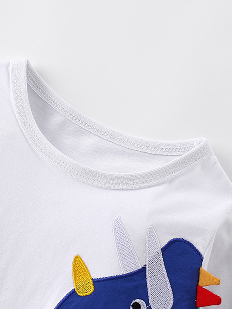 Malwee camiseta de niño otoño y invierno nuevo estilo europeo y americano para niños de manga larga base casual de cuello redondo ropa superior para niños