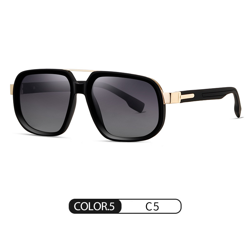 Spot nuevas gafas de sol polarizadas S15113 gafas de sol de metal con marco cuadrado clásico de moda gafas de sol de conducción al aire libre