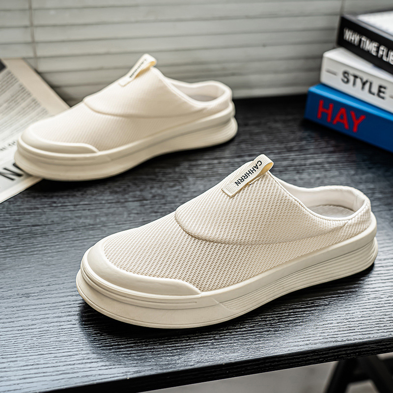 Designer Light Luxury 2025 Summer high quality Canvas Breathable Men's Hobon Shoes Ultra Light Slip-on Shoes Men's Shoes