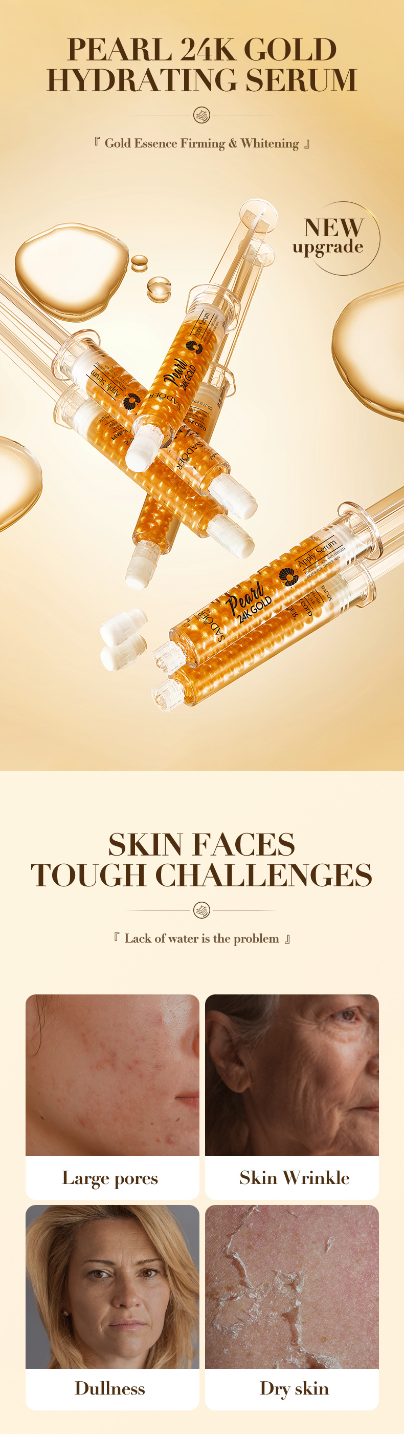 SADOER All Golden Pearl Collagen Whitening&Moisturizing Skin Rejuvenating essence_voghion.com