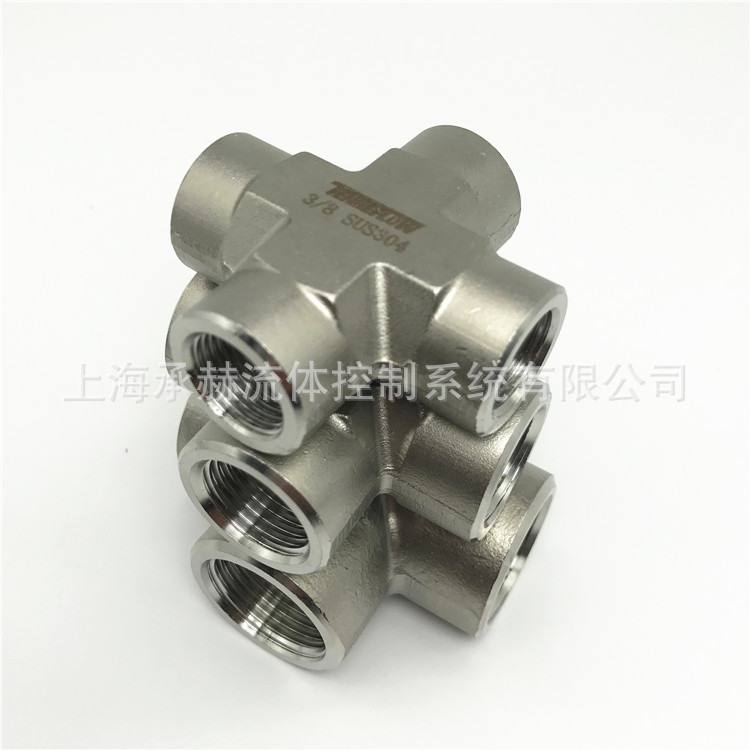 TENHEFLOW不锈钢3/4锻造高压承插焊四通 不锈钢管件NPT不锈钢四通