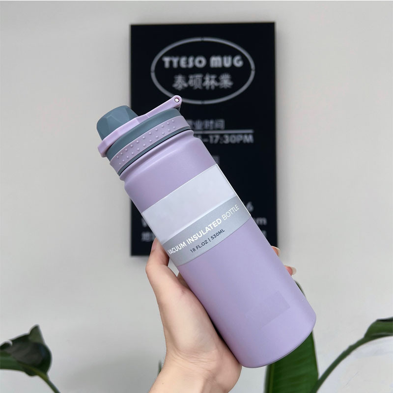 Vaso Aislado de Acero Inoxidable 304 Transfronterizo para Estudiantes Masculinos y Femeninos, Botella de Agua Deportiva Portátil para Exteriores, Venta al por Mayor para Coche