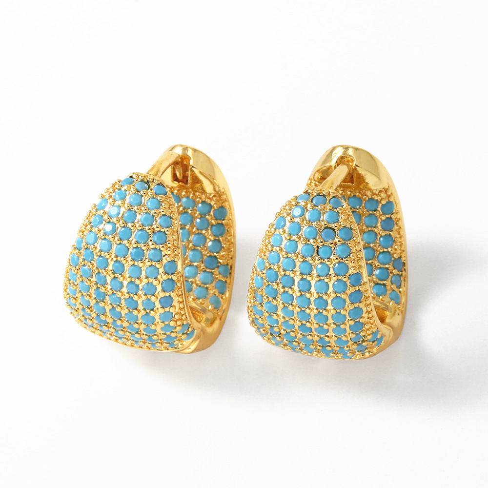 12g Weight Copper Ear Needle Material Zircon Inlay Material Earrings Classification 1 Pair Quantity Casual, Date, Shopping Occasion Copper Material Geometric Pattern All Seasons Season Women's Gender Irregular, Plating Design Vintage Style, Classic Style Style 1 Pair Vintage Style Classic Style Geometric Irregular Plating Copper Zircon Earrings 2