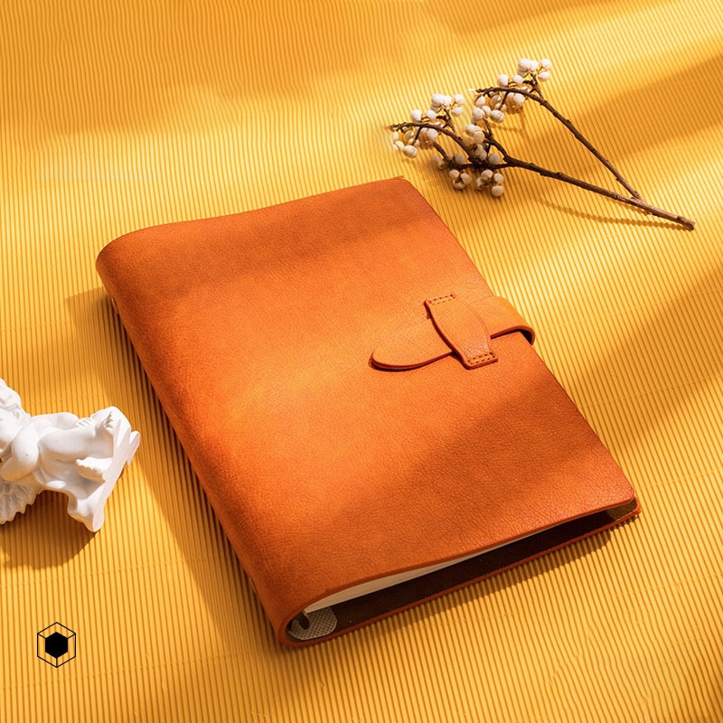 Cuaderno personalizado simple retro de dos capas hebilla de cuaderno de cuaderno de folga desmontable cuaderno de folga