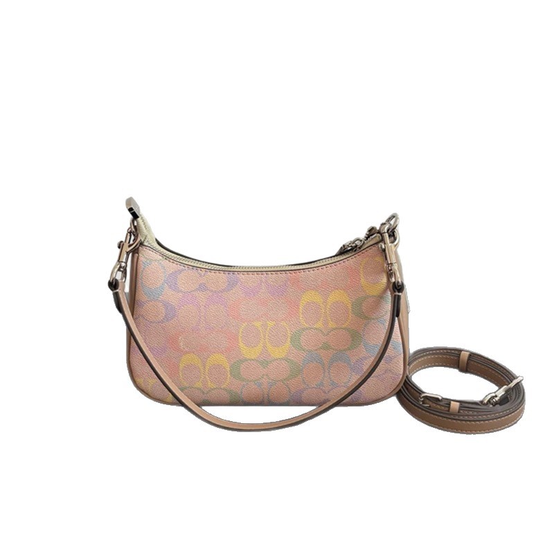 2026 New Women's Bag Teri25 Chain Shoulder Bag Classic Monogram Fashion Single Shoulder Handbag Mahjong Bag Crescent Bag - Thumbnail 5