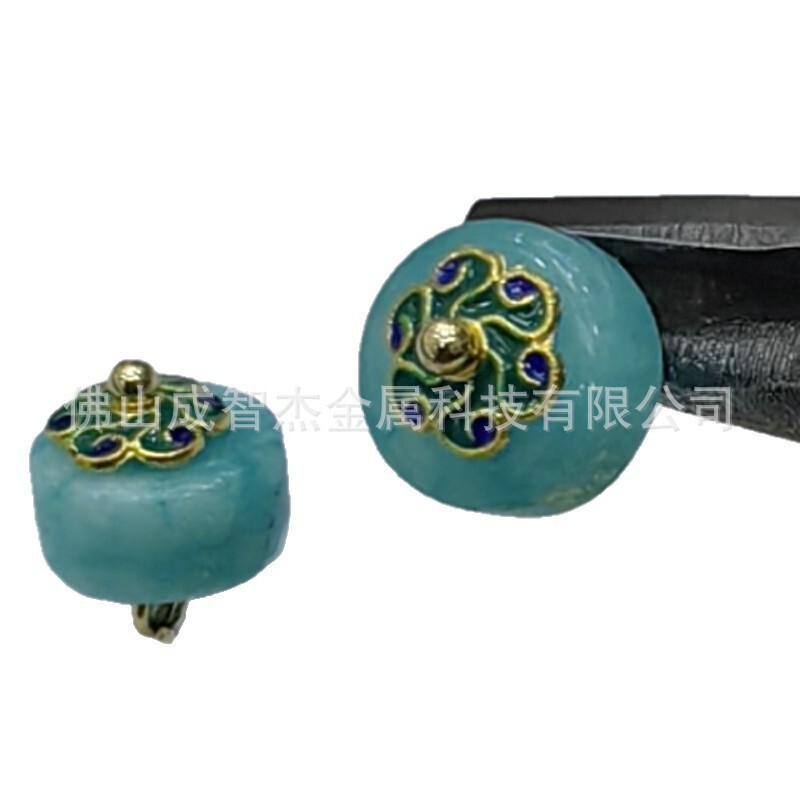 National Style Chunhui Series New Chinese-Style Stone Buttons, 23 Styles, Hanfu Snap Buttons, Everything Can Be Decorated