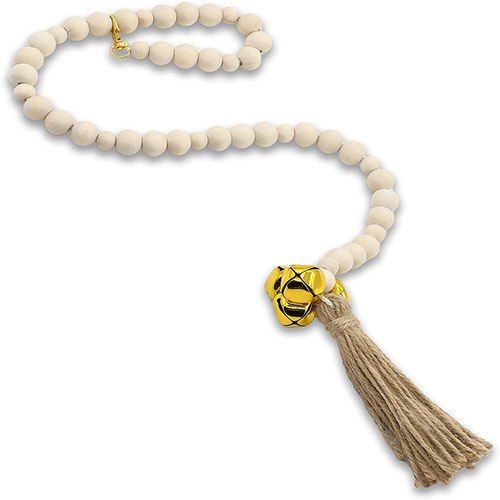 Pet Doorbell Training Dog Collar Pet Doorbell Rope Hand-woven Wooden Bead Bell Hanging Cord Cat Toys Amazon