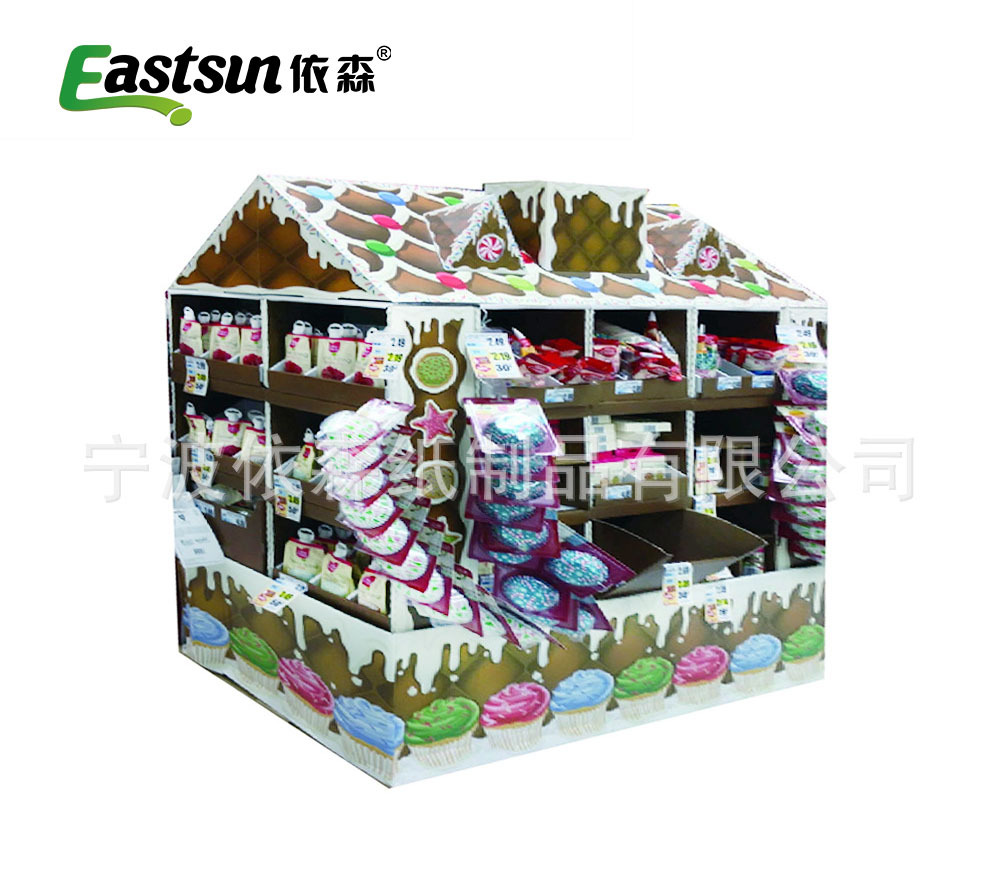 纸展架 瓦楞纸陈列架 纸类陈列架 纸制展示柜 纸陈列盒