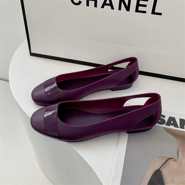 220 Baotou Single Shoes-Purple Purple