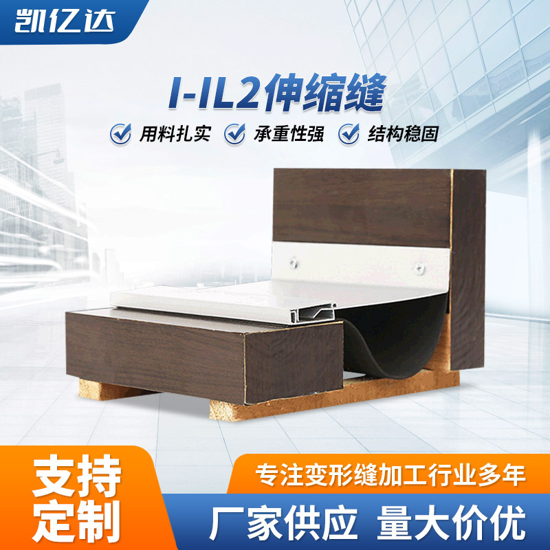 厂家铝合金墙面变形缝I-IL2型金属卡锁型伸缩缝建筑用地面变形缝