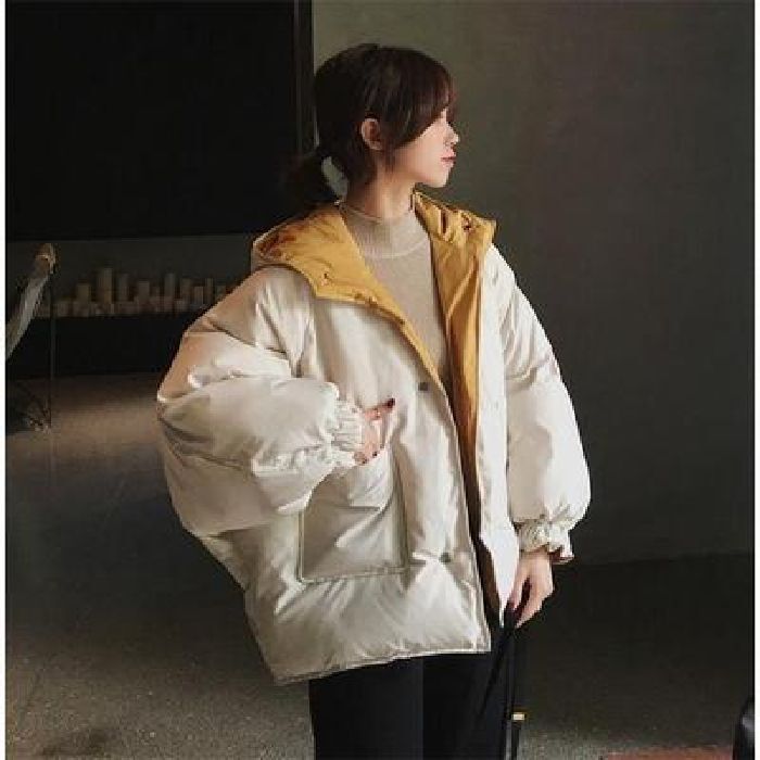 Cross-border Amazon Double-sided Down Cotton-padded Jacket Women's Winter Fashion Cardigan Hooded Bread Clothing New Cotton-padded Jacket Coat Cross-border Amazon Double-sided Down Cotton-padded Jacket Women's Winter Fashion Cardigan Hooded Bread Clothing New Cotton-padded Jacket Coat