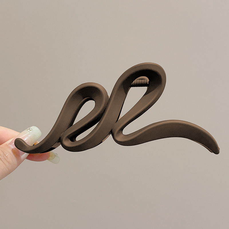 Clip de felpa para mujer, sensación de alto nivel, horquilla de pelo grande, mucho clip de tiburón, temperamento de otoño e invierno, horquilla, tocado