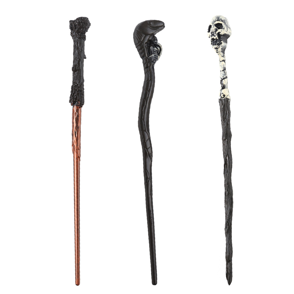 Varita de Harry Potter Varita mágica de Hermione Varita mágica de Halloween transfronteriza Varita musical luminosa Accesorios de bastón de Voldemort