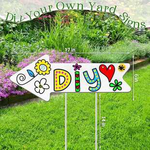 Hollow Board Can Be Customized Shape Outdoor Decorative Logo Foreign Trade Waterproof Lawn Courtyard Logo Billboard