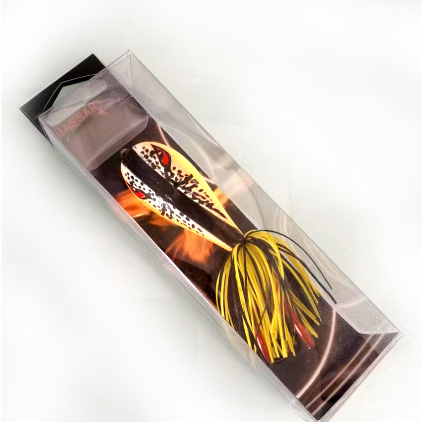 Rana de trueno ABS Rana dura con doble gancho cebo falso Luya cebo falso de agua dulce anti-hierba colgante pescado negro pesca negra maquillaje facial seis colores