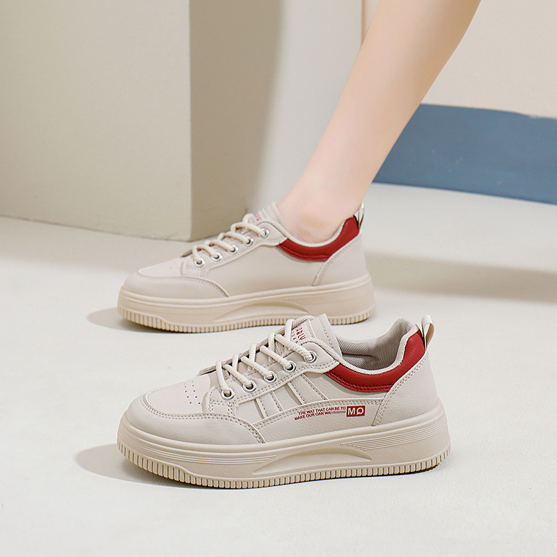 2024 autumn white new Korean version ins student height increasing thick soled sports board casual shoes female 8612_voghion.com