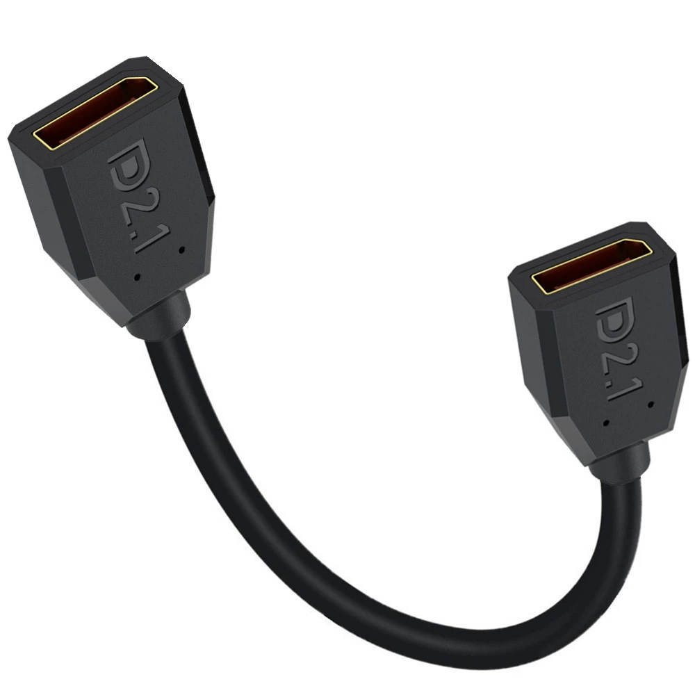 Версия 2.1 DisplayPort женский DP2.1 54Gbps поддерживает 16K@30Hz 8K@240Hz серебряное покрытие