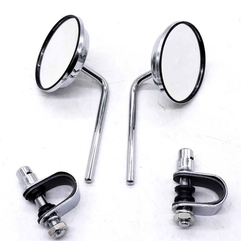 Motorcycle Rearview Mirror, Electric Vehicle Reflector, Caliper Rearview Mirror, Modified Small Round Mirror, Cross-Border Motorcycle Accessories