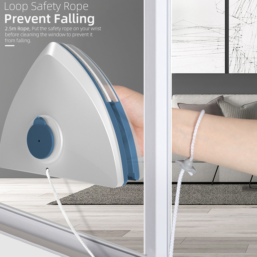 Limpiador de vidrio de inyección de agua al por mayor transfronteriza limpiador de ventana magnético de doble cara limpiador de vidrio hueco de doble capa