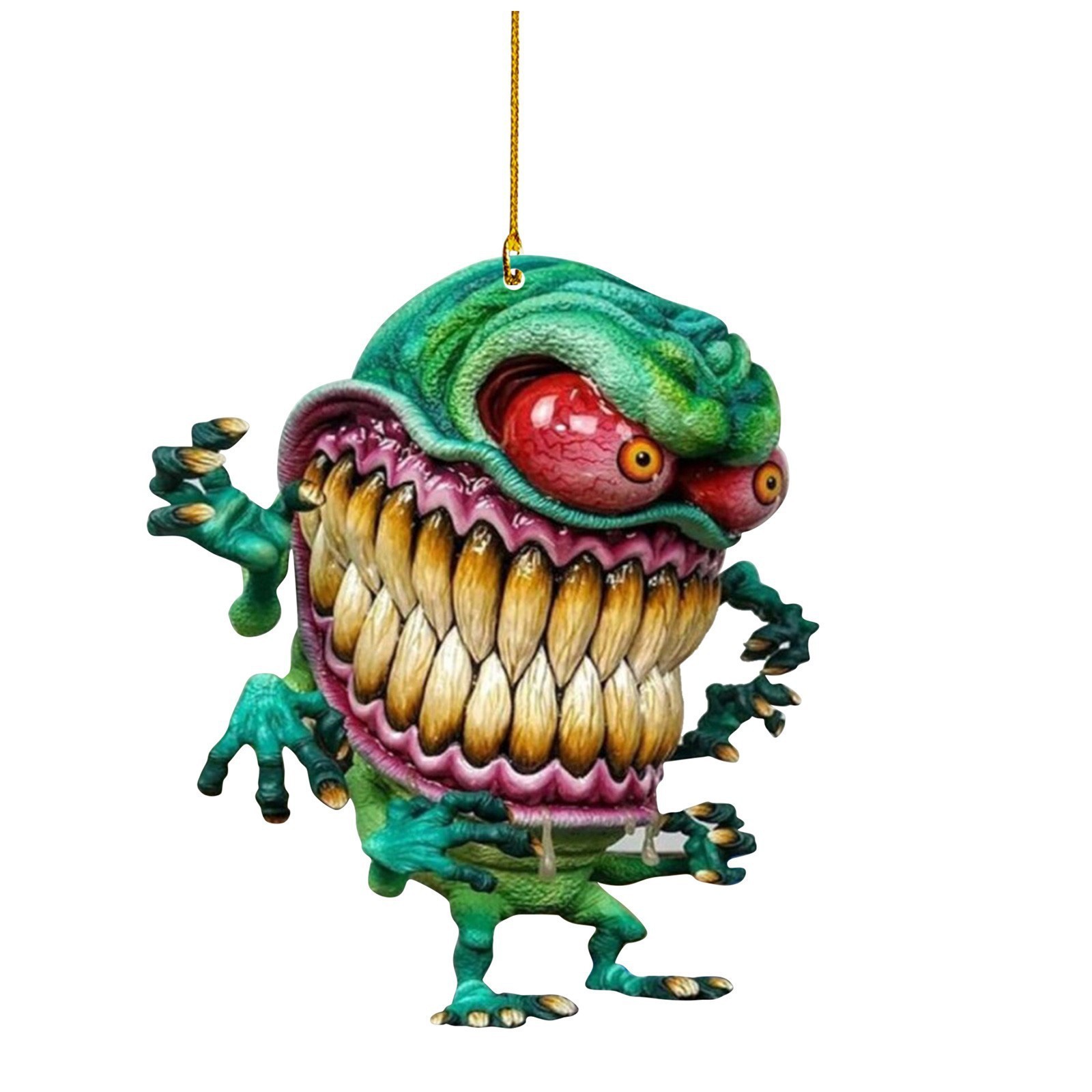 2D nuevo horror monstruo colgante acrílico automóvil transfronterizo interior colgante plano decoración del hogar colgante llavero