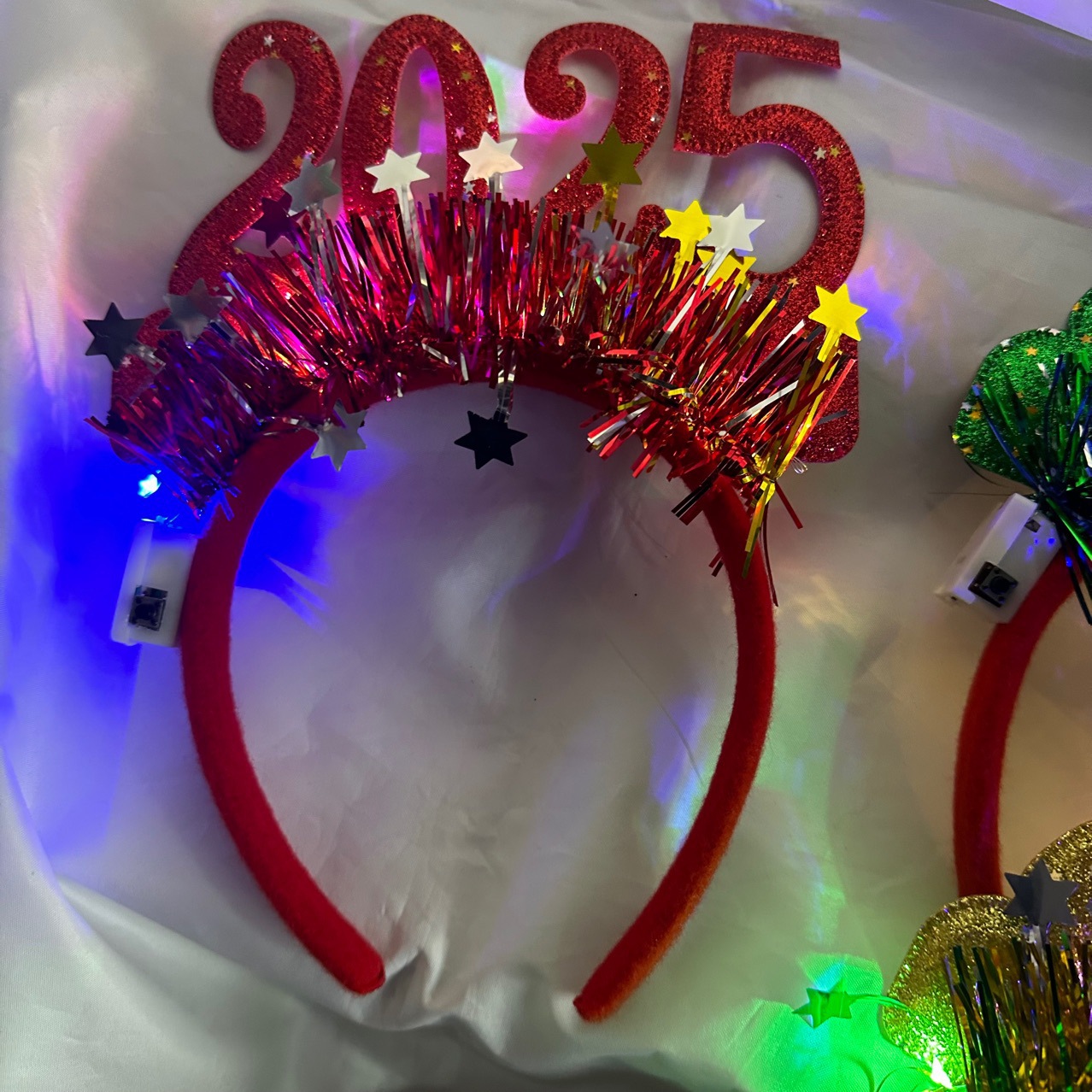 2025 Christmas luminous headband head reed New Year Christmas party decoration head reed carnival party supplies_voghion.com
