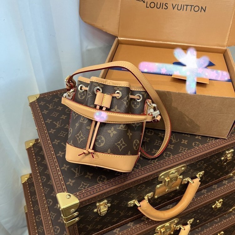 (Guangzhou Cross-Border Chip Version) M&Lv Lv Brand Monogram Carryall Small Size Ivy Baguette Croissant Women's Bag