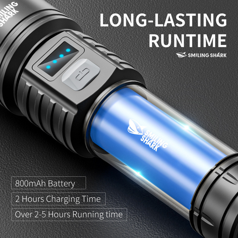 Charging ultra-bright long-range outdoor lighting flashlight