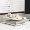 Cream White 2-Layer Dopamine File Rack