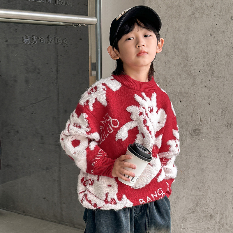 Quality children's red sweater