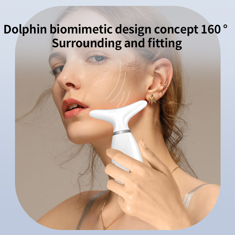 Nuevo dispositivo eléctrico transfronterizo de belleza de cuello, dispositivo de belleza de calentamiento de temperatura constante, masajeador de cuidado facial para el cuello image 4