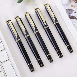 Engraved Metal Signature Pen, Business Office Heavy-Touch Ballpoint Pen, Customizable Logo, Holiday Celebration Commemorative Gel Pen