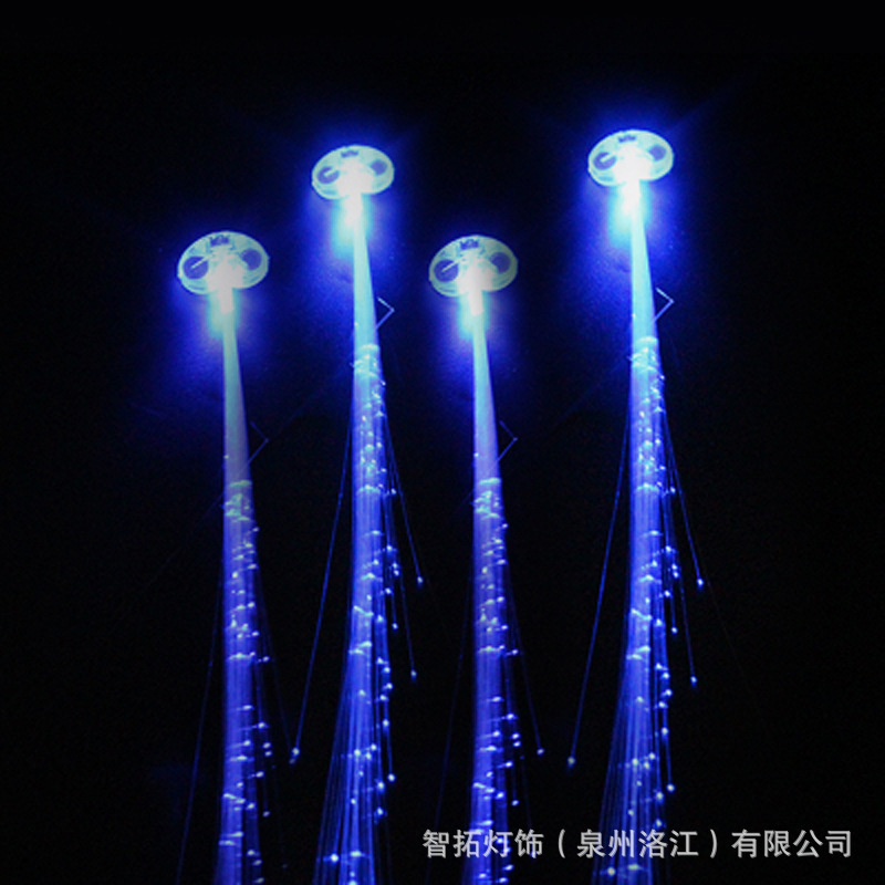 Transfronterizos para brillante mariposa trenzada juguetes de fibra óptica colorida luz nocturna cabello barra barra de baile puesto de productos