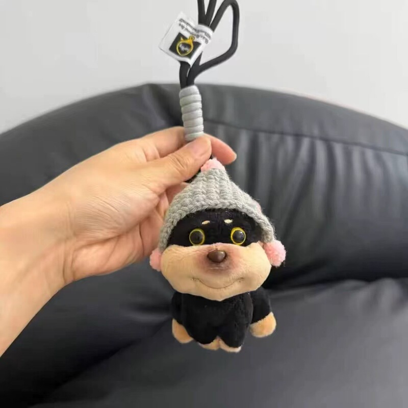 オリジナルのdiyミツバチの子犬のカバンのペンダントの女子学生のぬいぐるみの鍵はリュックサックのかばんを掛けて人形を飾ります。|undefined