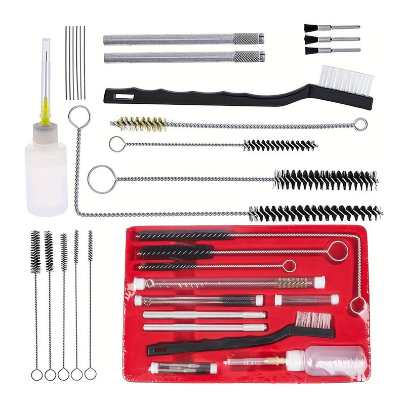 Multifunctional Cleaning Tool Set: Test Tube Brush, Spray Gun Cleaning Tool, Gun Cleaning Brush, Tattoo Equipment Cleaning