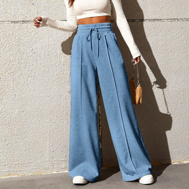 Women's Daily Streetwear Solid Color Full Length Casual Pants Wide Leg Pants display picture 10