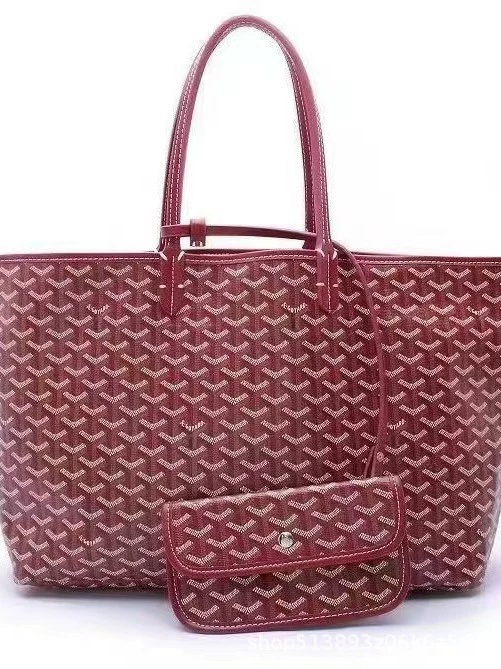 2025 новая блестящая сумка через плечо Goyard, тоут, сумка с зубчатым принтом, переносная хобо, шоппер