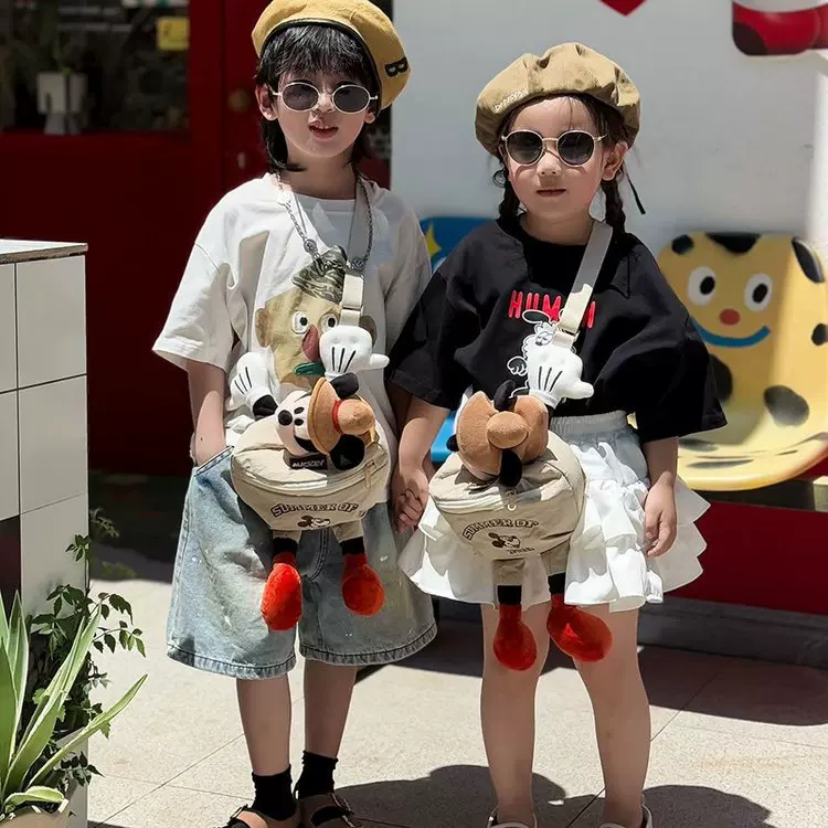 幼儿园礼品儿童单肩包卡通斜挎包妈咪带娃收纳包少女单间手机包