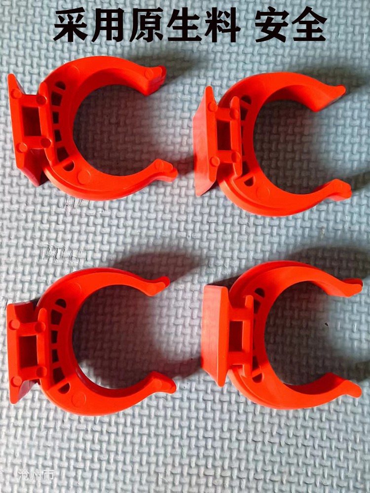 钢跳板卡扣固定卡脚手架踏板连接件U型卡子塑料48管卡加厚固定件