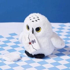 名創 * ハリー5号ハイドウェイ駅肩マグネット人形かわいいぬいぐるみフクロウ冷蔵庫貼り同金