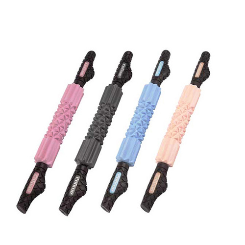 Pink Massage Stick Fitness Gear Manual Mace Yoga Full Body Muscle Relaxation Massage Roller