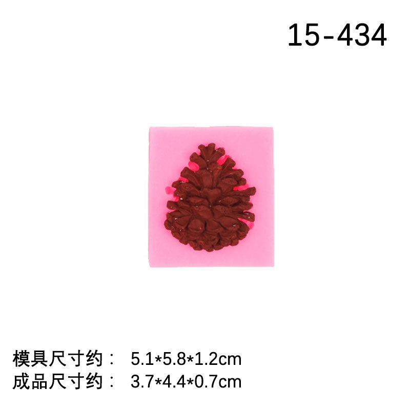 Fondant molde de silicona ritmo seco forma tamaño Pino cono cake decoración simulación Mori Pino Torre Navidad decoración molde