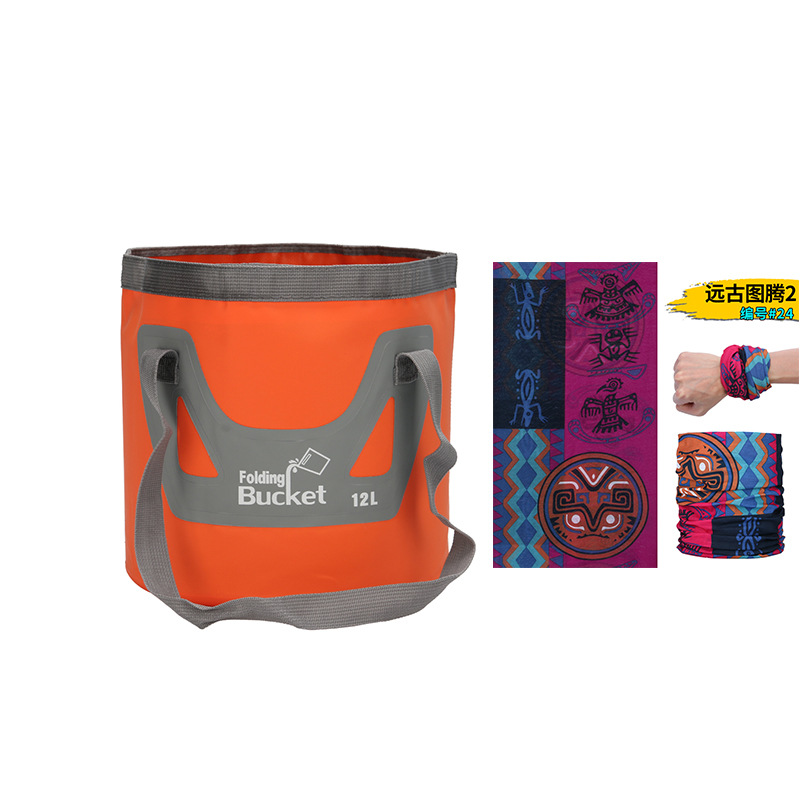 新型手提げ旅行袋釣り桶折り畳みバケツバッグ屋外便利旅行洗車バケツ屋外防水袋