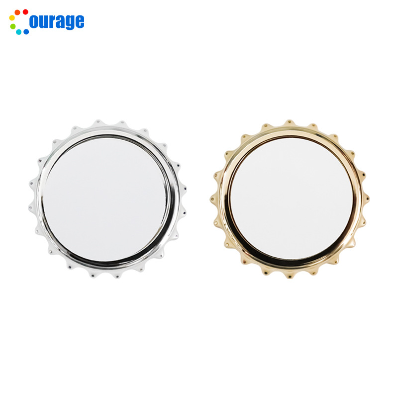 Abridor de botellas de cerveza portátil multiusos dos en uno etiqueta engomada del refrigerador abridor de tapas de botellas abridor de botellas de regalo logotipo impreso