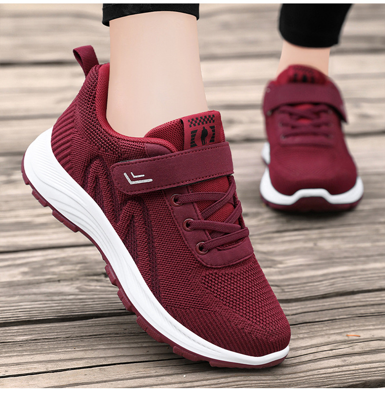 法米姿 健步鞋秋季新款女鞋中老年户外软底运动休闲鞋 旅游鞋