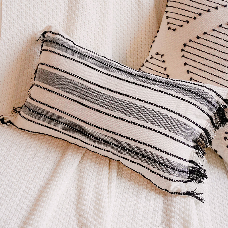Sofá de estilo de crema de estilo nórdico lujoso cama ventana flotante sofá almohada cojín almohada image 21