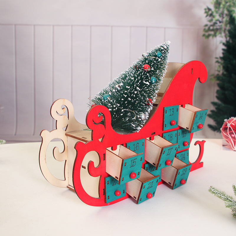 Christmas wooden calendar
